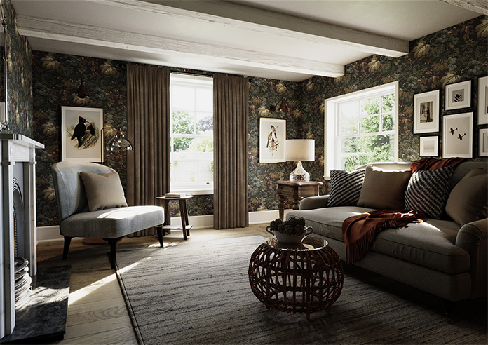 Faux Suede, Dark Chocolate - Made to Measure Curtains - Image 7